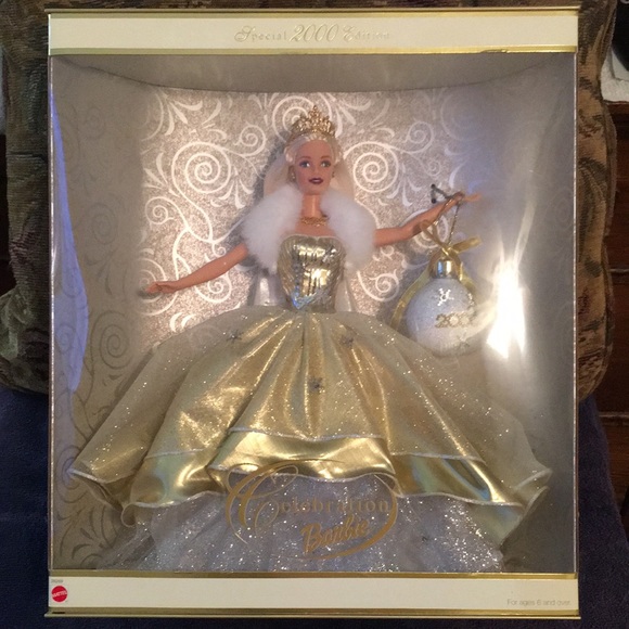 Brand ~ Mattel Barbie  Color ~ Gold, Silver and White - Picture 2 of 9